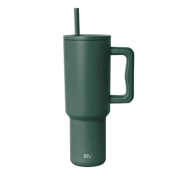 Simple Modern 40 fl oz Insulated Stainless Steel Trek Tumbler with Straw Lid | Forest | Walmart (US)