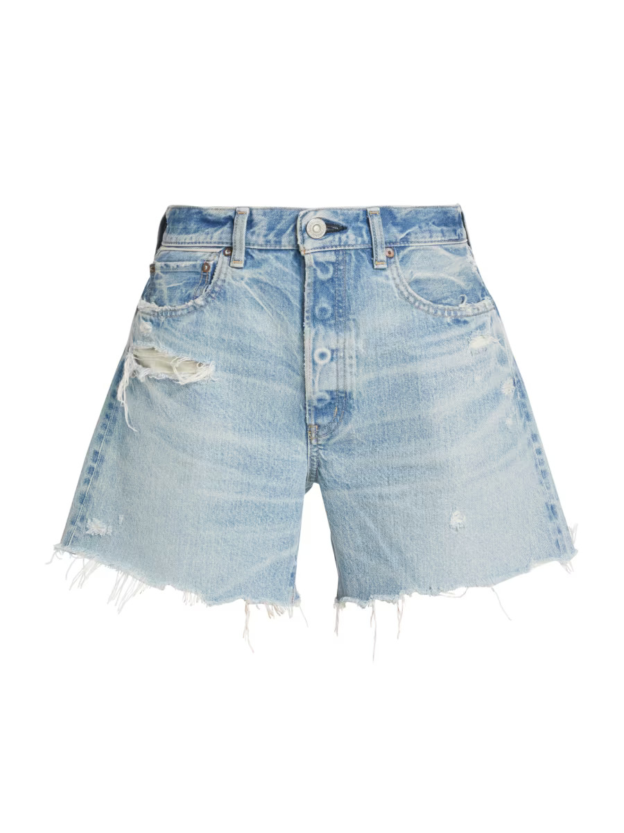 Wheatfield Distressed Denim Shorts | Saks Fifth Avenue