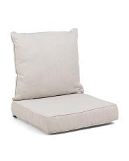 pebble deep seat outdoor cushion and back pillow set | TJ Maxx