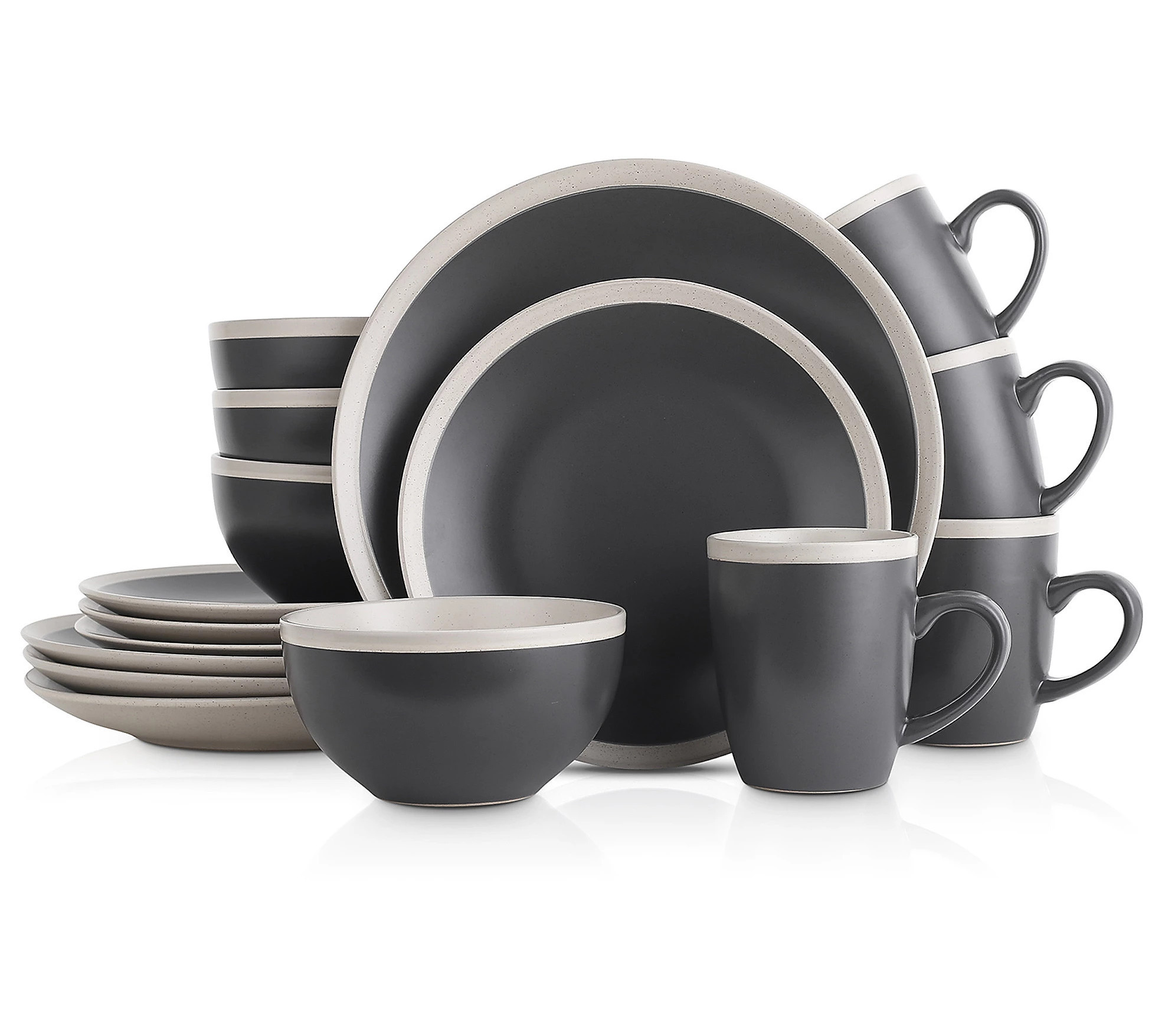 Stone + Lain Serenity 16-Piece Stoneware Dinner ware Set | QVC