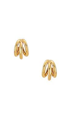Natalie B Jewelry Tre Hoop in Gold from Revolve.com | Revolve Clothing (Global)