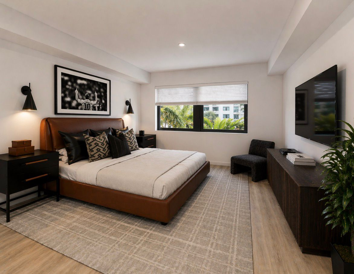 men’s bedroom with a richer feel 🖤 warm leather, black accents, and layered neutrals that make the space feel put together without trying too hard. all affordable finds ✨ 

 #LTKHome #LTKSaleAlert #LTKMens