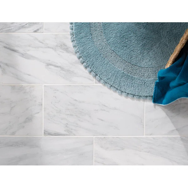 Arabescato Carrara 12" x 24" Marble Stone Look Wall & Floor Tile | Wayfair North America