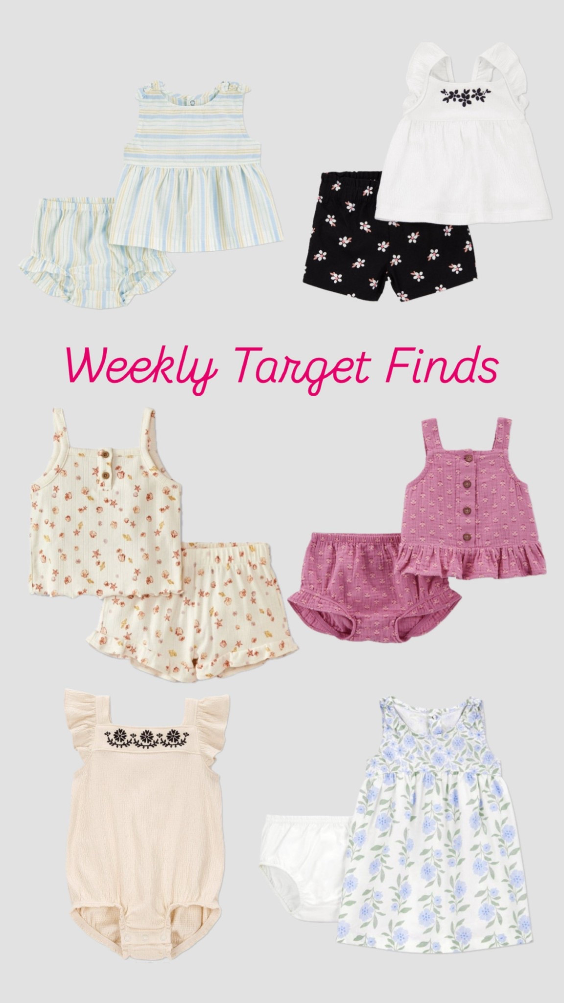 Every time I pop in target - I find the cutest outfits for Remi that I just feel the need to share! Here’s this weeks finds

#LTKKids #LTKBaby #LTKFamily