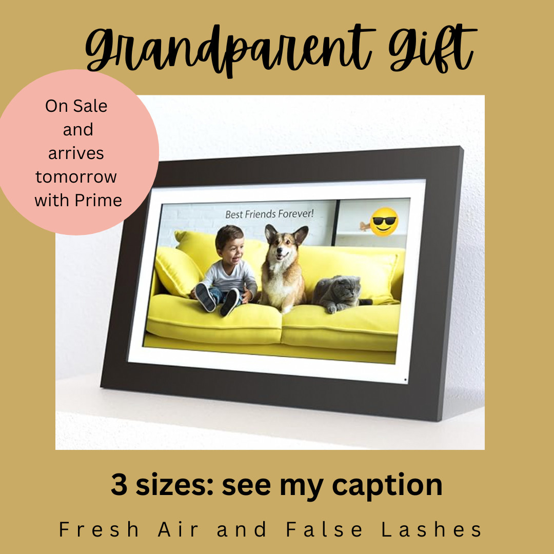 This is the best grandparent gift or family gift! Everyone loves it and it's the only brand we trust. We've had our photo frame for 4 years. The 14" is next level and while we've gifted other sizes, we ended up repurchasing the large one for my parents. Any bad reviews that I read on this, were from user error. #lastminutegiftidea #Grandparentsgiftidea #familygift 

 #LTKGiftGuide #LTKHoliday #LTKHome