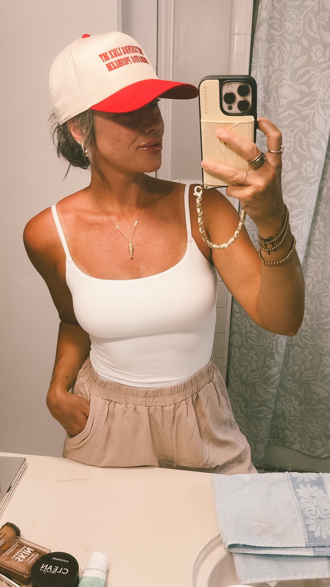 The last time I checked white wasn’t available, I’m not sure why but these are very nice! They are buttery soft, not like a spandex material like workout tops usually are. In a small! #builtinbratank #builtinbra #summertanktop #summerootd #momstyle #brafree

#LTKootd #LTKmomlife #LTKOver40