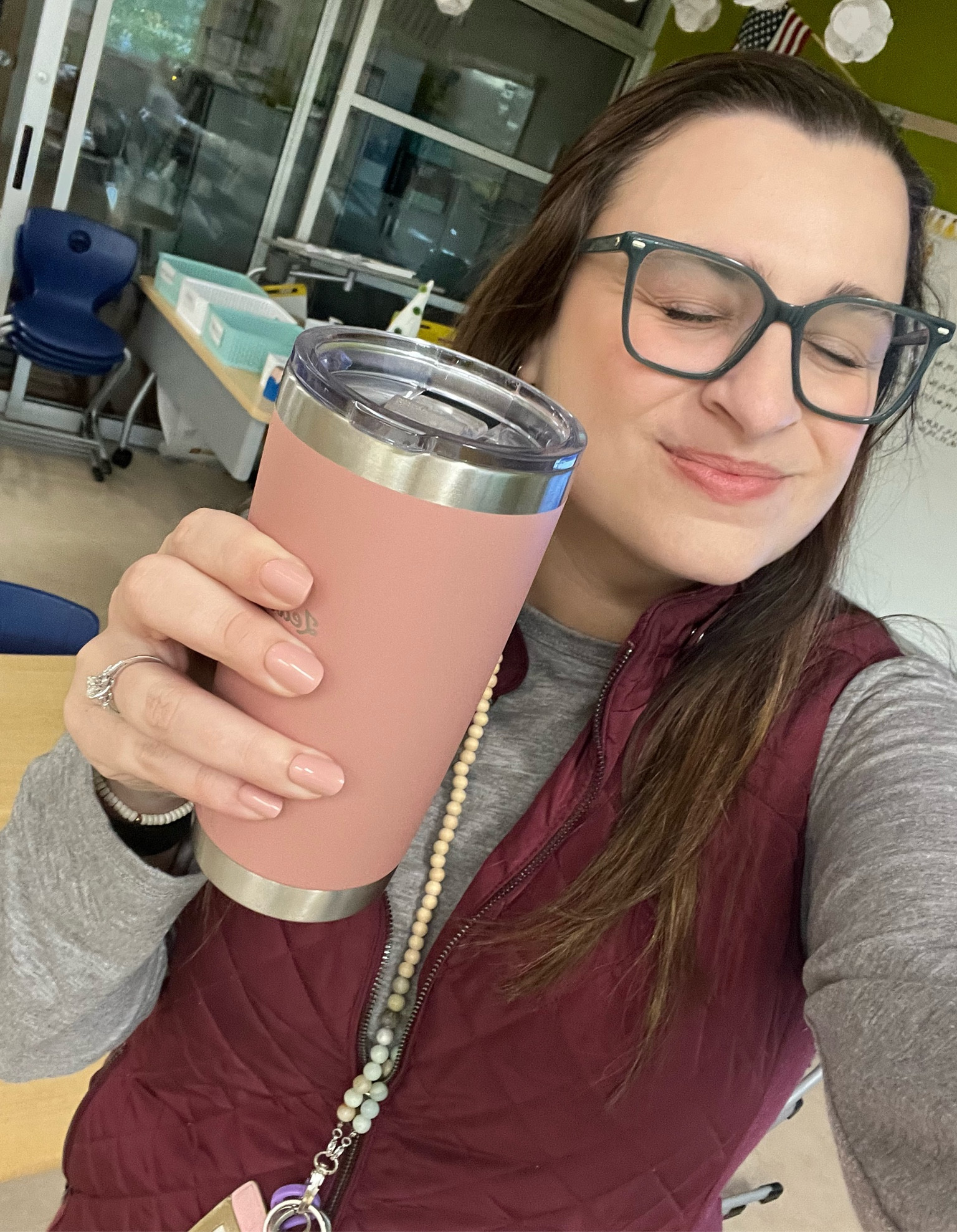 Back to work early after a week off to go through the sub plans! I needed a comfy, cozy work outfit and a strong coffee

#LTKSeasonal #LTKworkwear #LTKmidsize