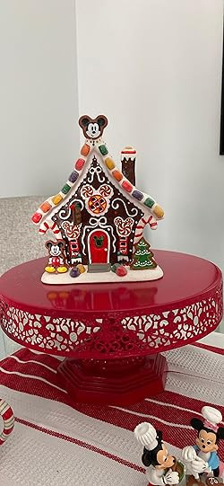 Department 56 Porcelain Disney Village Mickey Mouse Gingerbread House Lit Building, 1.75 Inch, Mu... | Amazon (US)