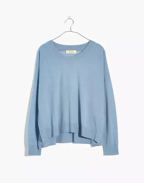 (Re)sponsible Weightless Cashmere Side-Slit Pullover Sweater | Madewell