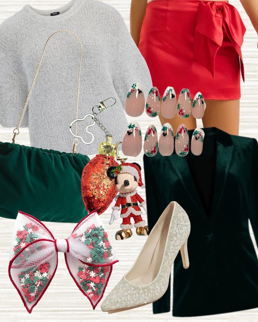 Inspired by a Red, White and Green Christmas ❤️🤍💚🎄✨