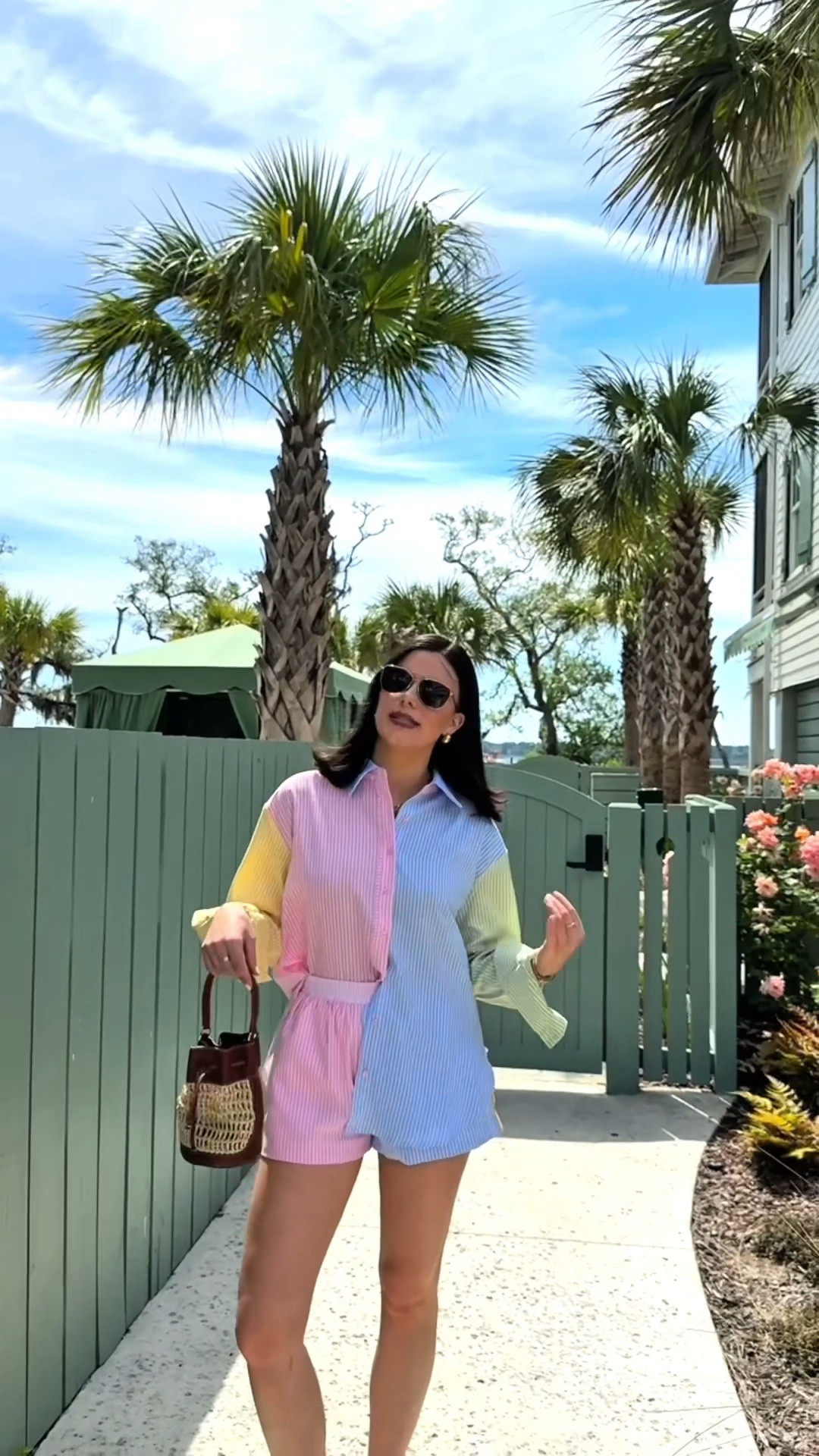 Outfit of the day for lunch and fun in the sun in South Carolina! ☀️💐🌸

My lovely set is from English Factory!