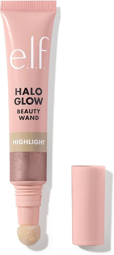 e.l.f. Halo Glow Highlight Beauty Wand, Liquid Highlighter Wand For Luminous, Glowing Skin, Build... | Amazon (US)