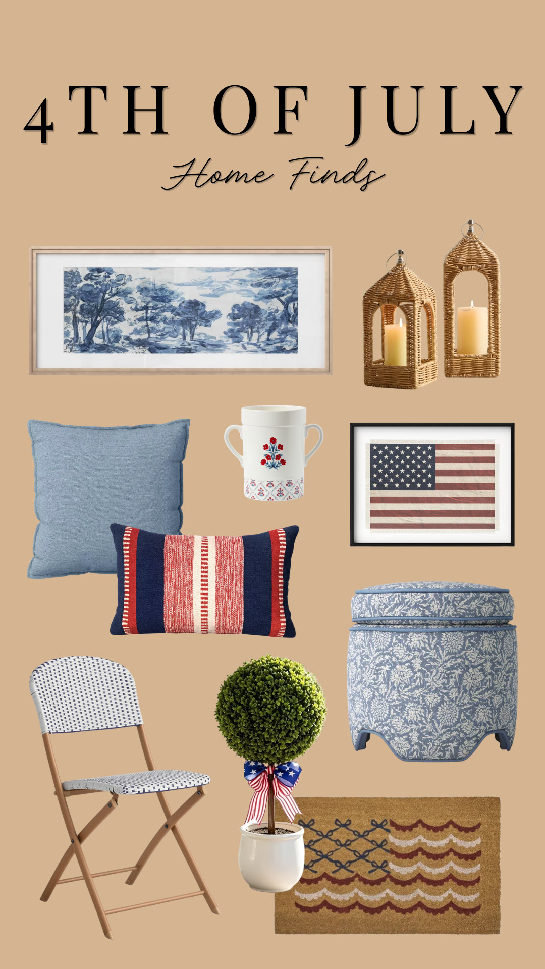 4th of July Home Finds!

furniture, home decor, interior design, outdoor furniture, outdoor decor #Wayfair #Walmart #Target #Amazon  

 #LTKHome #LTKSaleAlert