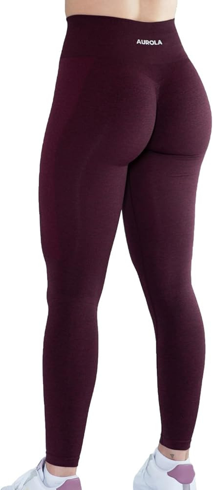 AUROLA Workout Leggings for Women Seamless Scrunch Tights Tummy Control Gym Fitness Girl Sport Ac... | Amazon (US)