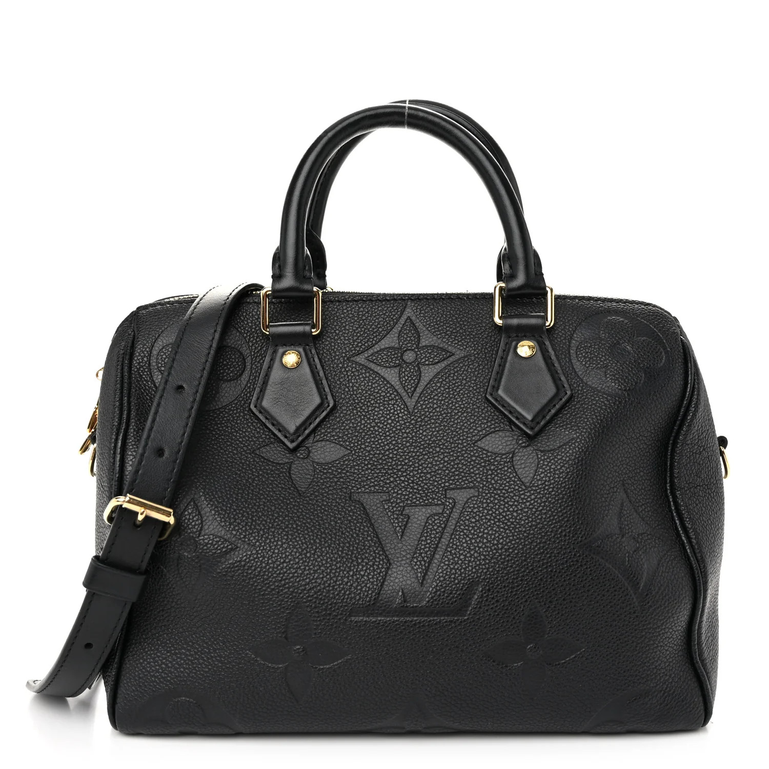 Empreinte Monogram Giant Speedy Bandouliere 25 Black | FASHIONPHILE (US)