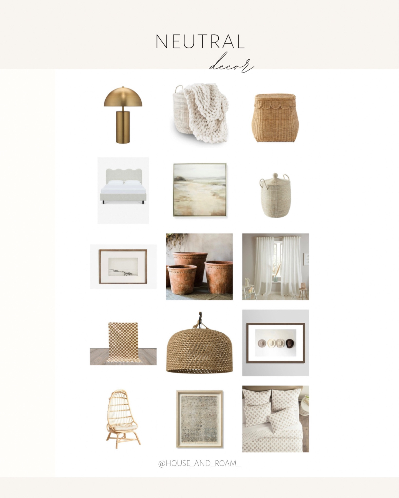Beautiful home decor pieces to elevate a neutral space. 

#neutralhome #homedecor #rattan #scalloped #batik #bedding #goldlamp #lamp #pendant #art #pottery #laundrybasket #throwblanket #curtains #amazonfind 

#LTKhome #LTKstyletip #LTKsalealert