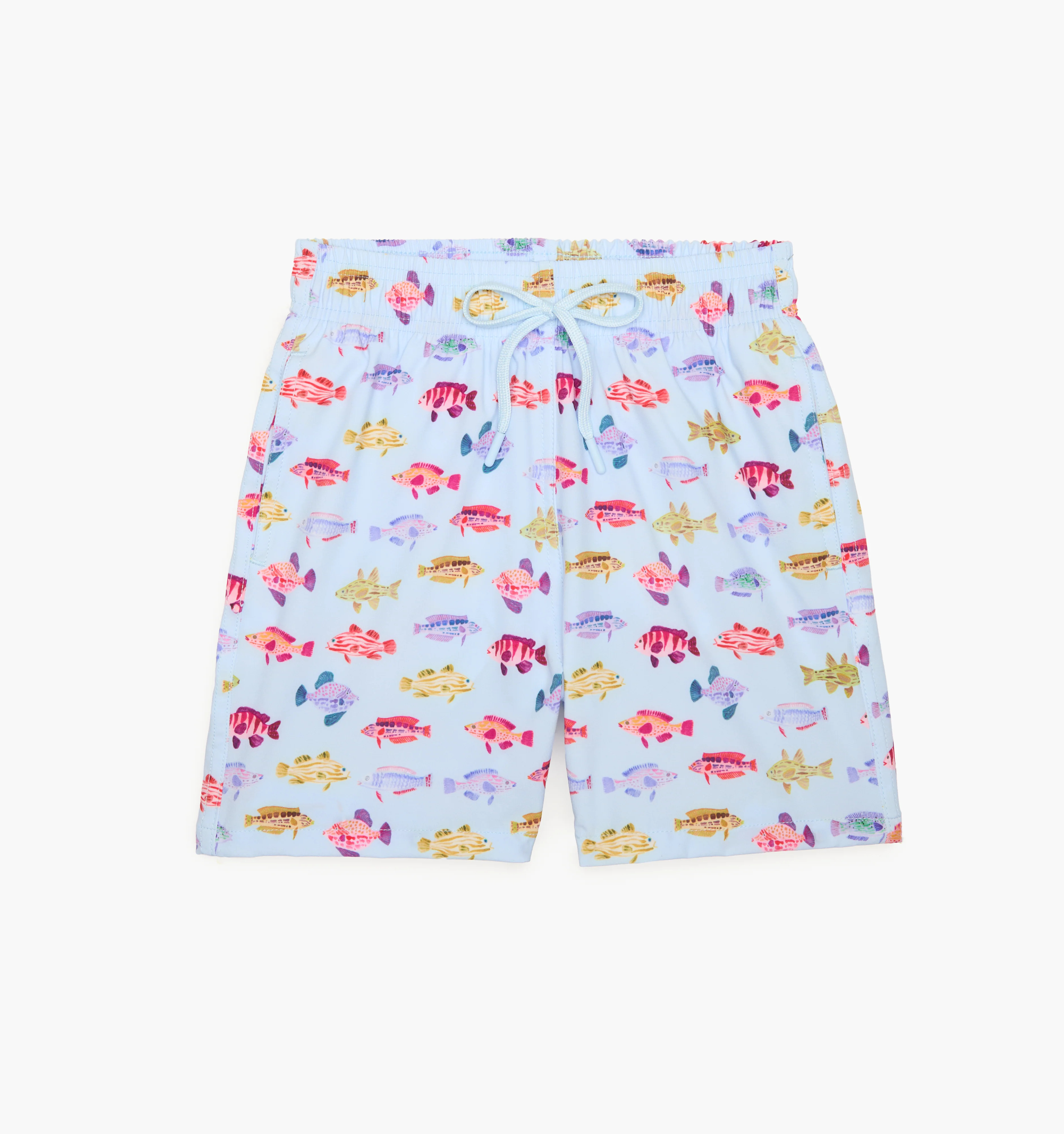 The Men's Julien Swim Trunk | Blue Rainbow Fish / XL | Hill House Home | Hill House Home US