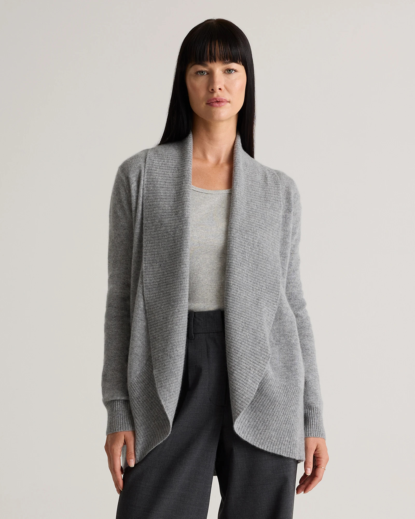 Mongolian Cashmere Open Cardigan Sweater | Quince