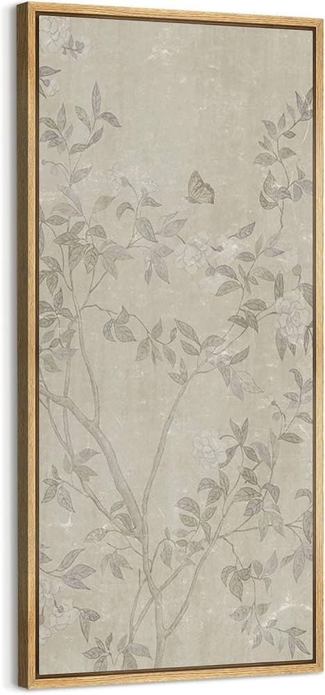 SIGNFORD Extra Large Framed Canvas Butterfly and Branches Subtle and Graceful Illustrations Moder... | Amazon (US)