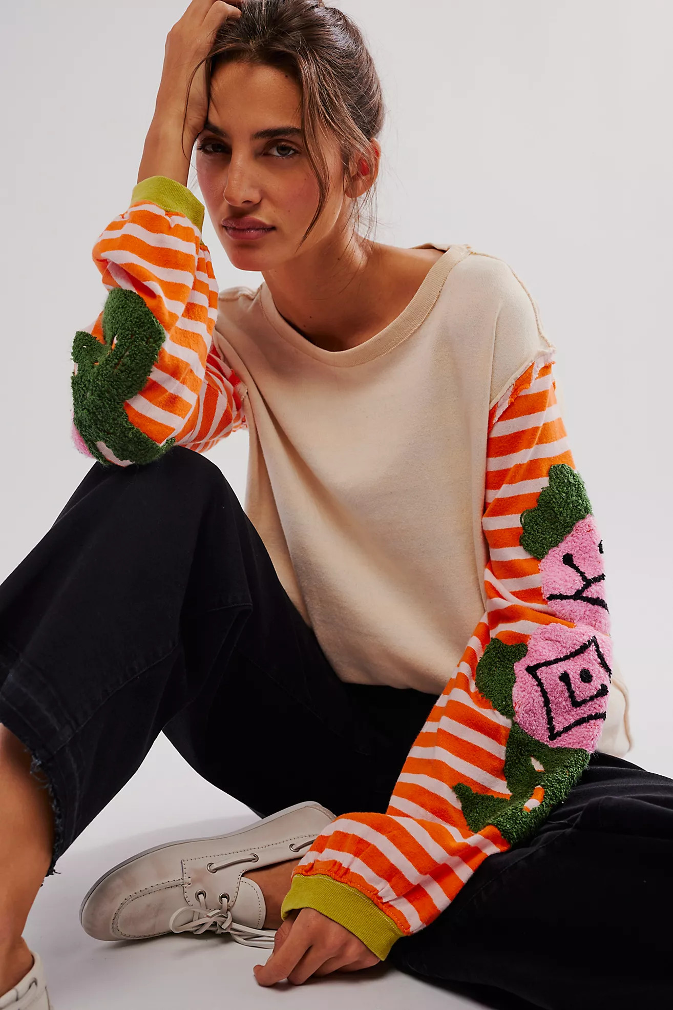 We The Free Rose Stem Tee | Free People (Global - UK&FR Excluded)