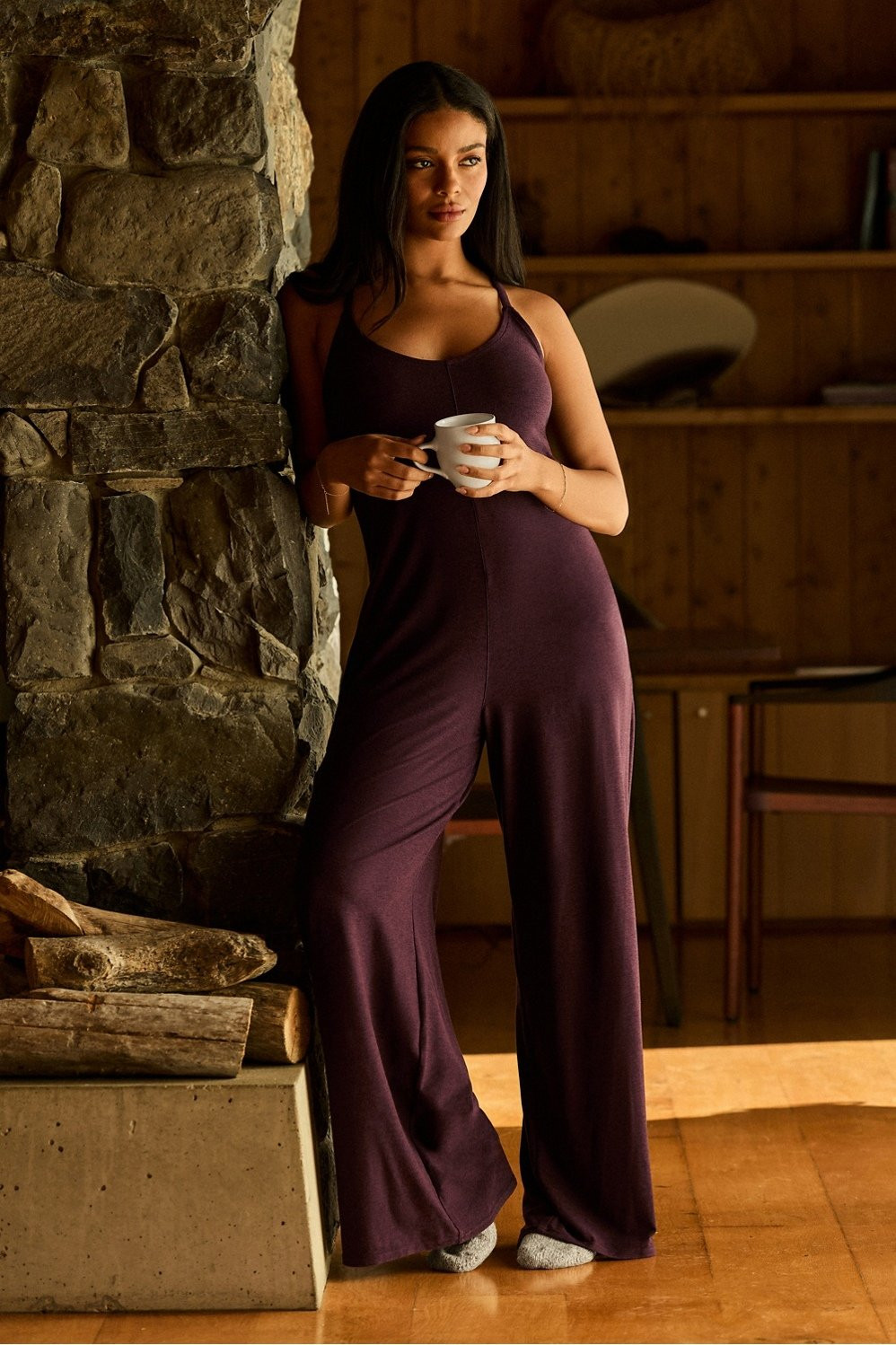 Cloud Jersey Wide Leg Onesie | Fabletics