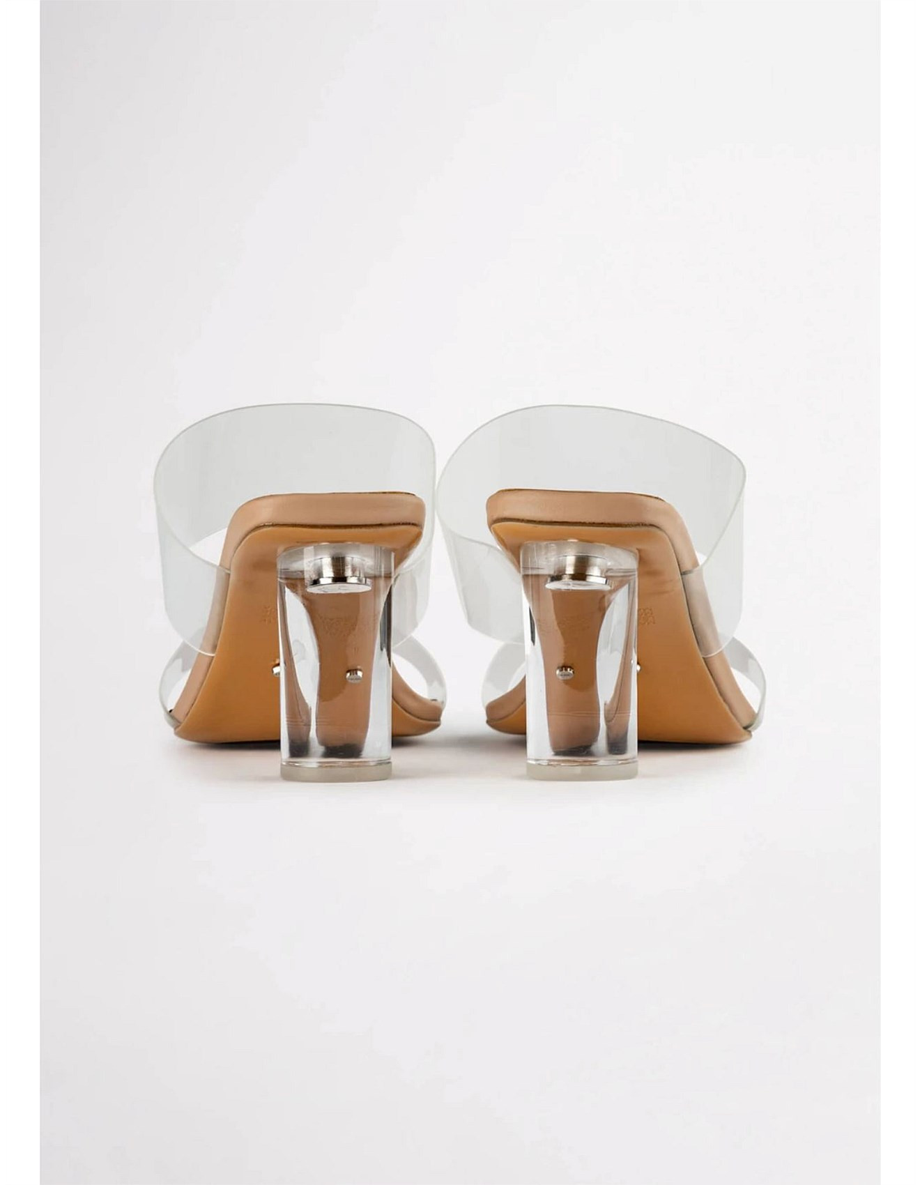 SABELLE CLEAR VYNALITE/SKIN CAPRETTO HEELS | David Jones (Australia & New Zealand)