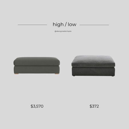 high low, splurge or save, get the look, McGee & Co ottoman dupe, Amazon ottoman, living room ottoman, coffee table ottoman 

#LTKstyletip #LTKhome #LTKFind