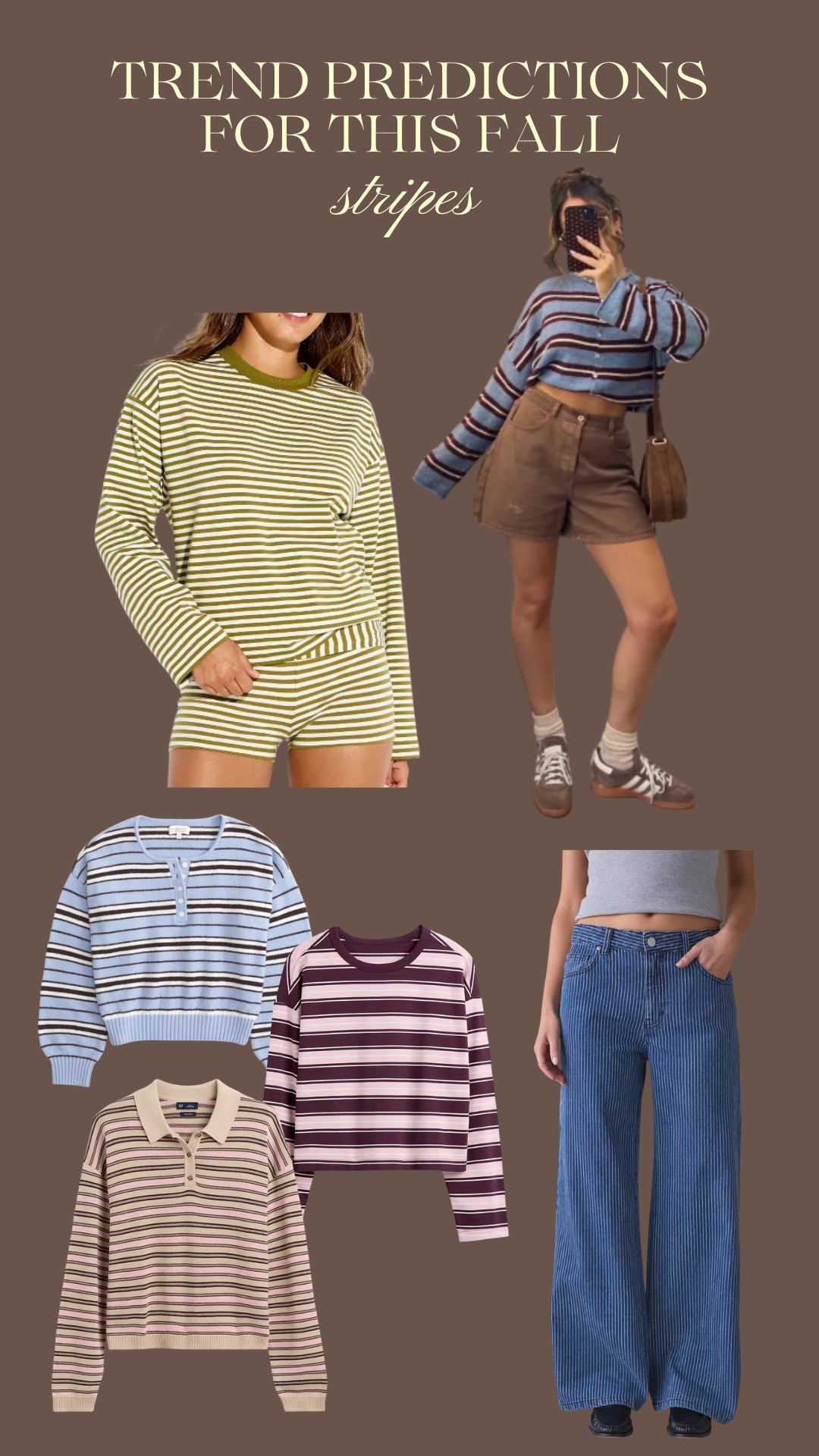 Fall trend predictions: stripes of course

#LTKgrwm #LTKootd #LTKSeasonal