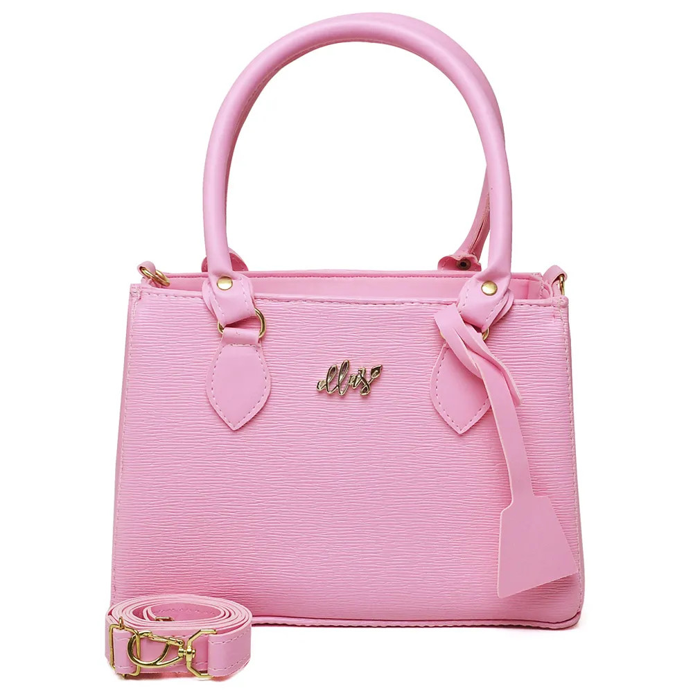 Bolsa Transversal Casual Ellas Online Media com Textura Alça Removivel e Ziper Rosa - CeA | Moda... | C&A (BR)