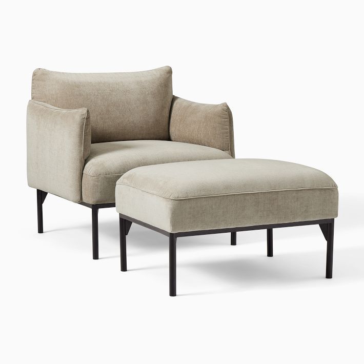 Penn Chair & Ottoman Set | West Elm (US)