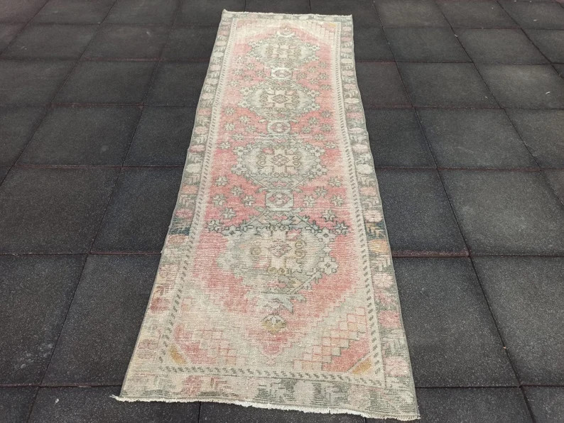 RUNNER RUG, Oushak rug, Vintage rug, Area rug, Turkish rug, Wool rug, Handmade rug, Bohemian rug,... | Etsy (US)