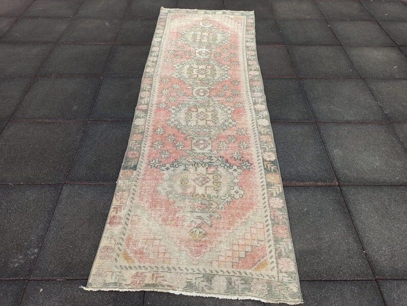 RUNNER RUG, Oushak rug, Vintage rug, Area rug, Turkish rug, Wool rug, Handmade rug, Bohemian rug,... | Etsy (US)