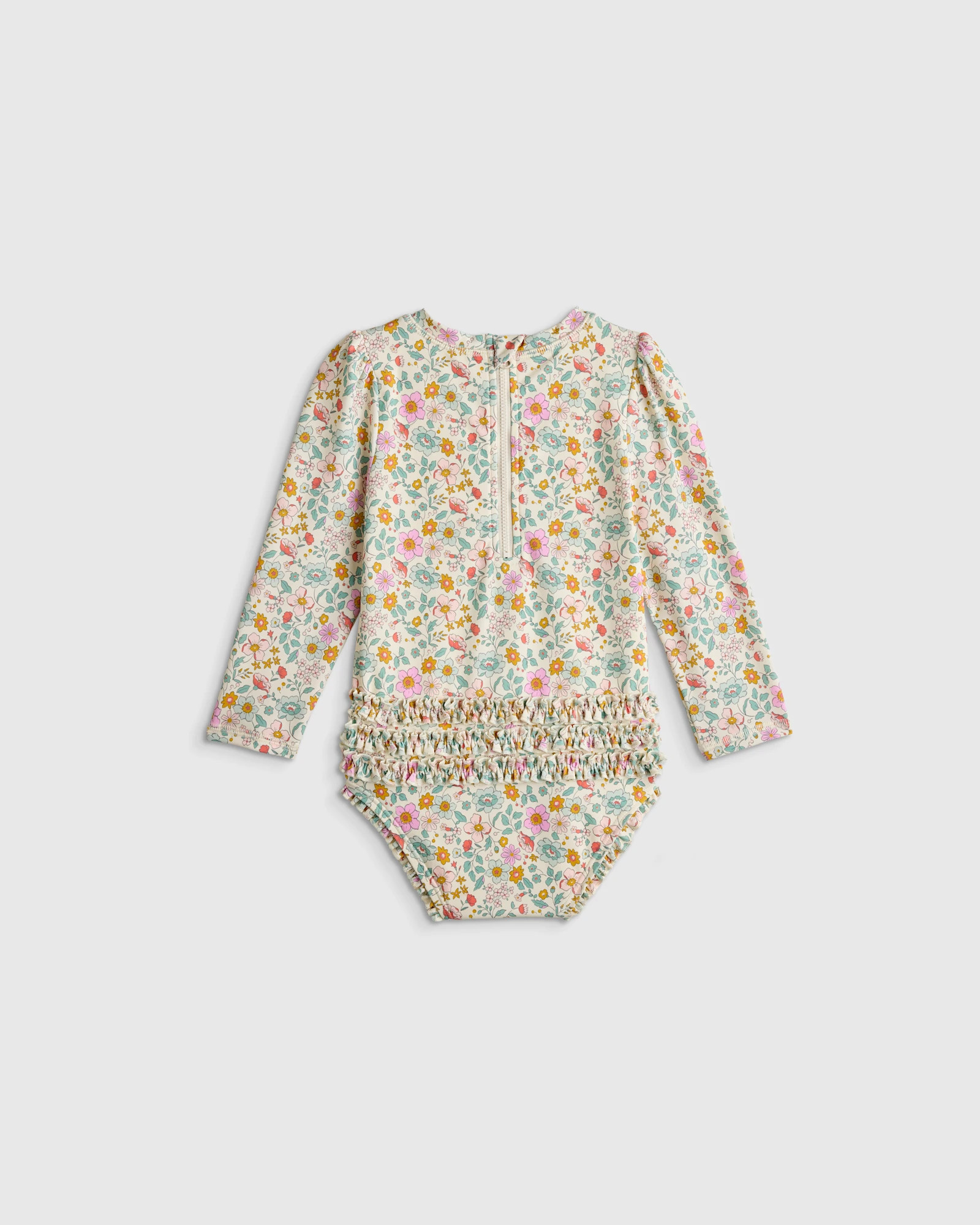 Long Sleeve Tie One-Piece Swimsuit | Quince