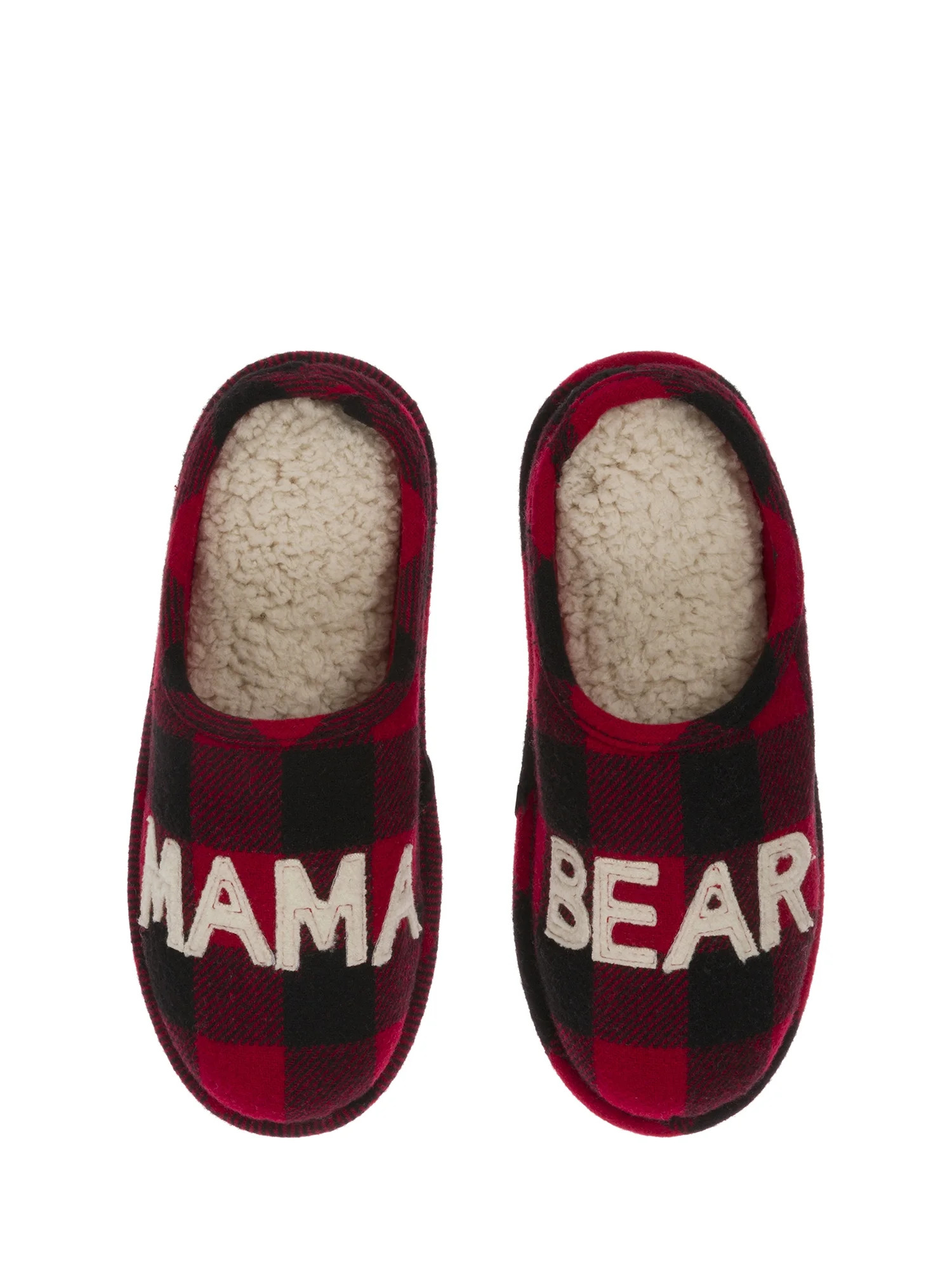 Dearfoams Women's Buffalo Check Clog Slippers - Walmart.com | Walmart (US)