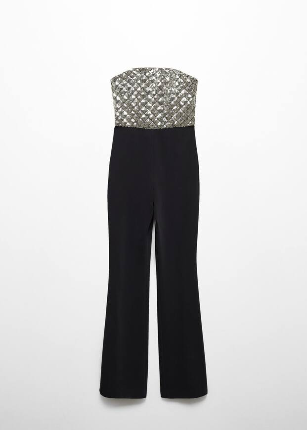 Combinaison bustier sequins | MANGO (FR)