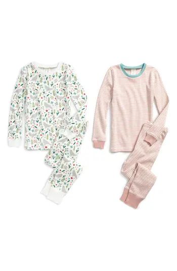 Girl's Mini Boden 2-Pack Fitted Two-Piece Pajamas | Nordstrom