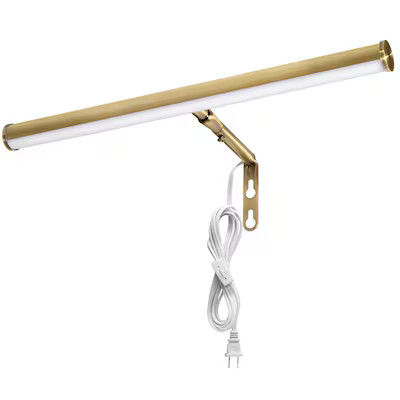 Maxxima Picture Lights Brass LED Plug-in Picture Light Lowes.com | Lowe's