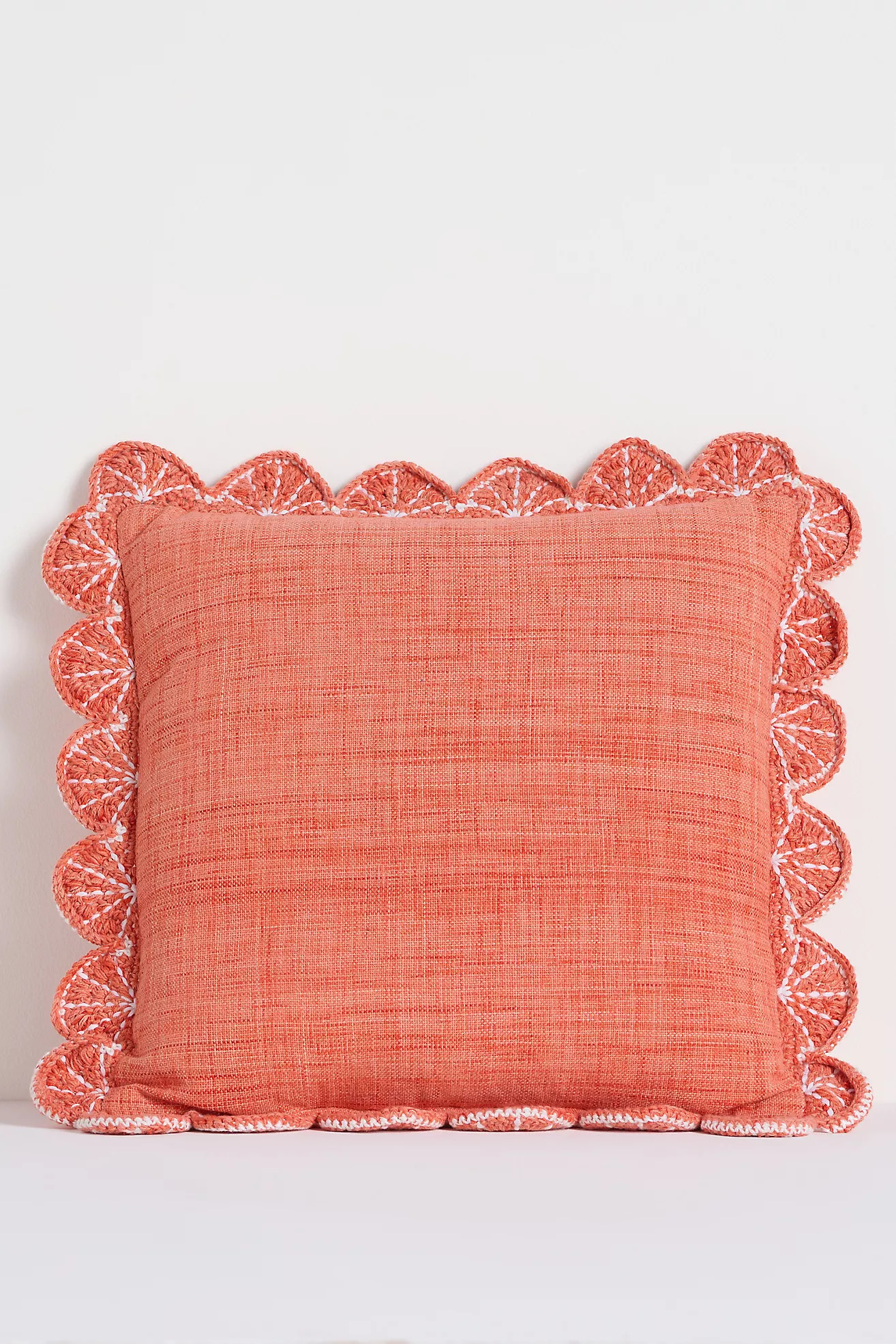 Dominica Indoor/Outdoor Woven Fruit Trim Pillow | Anthropologie (US)