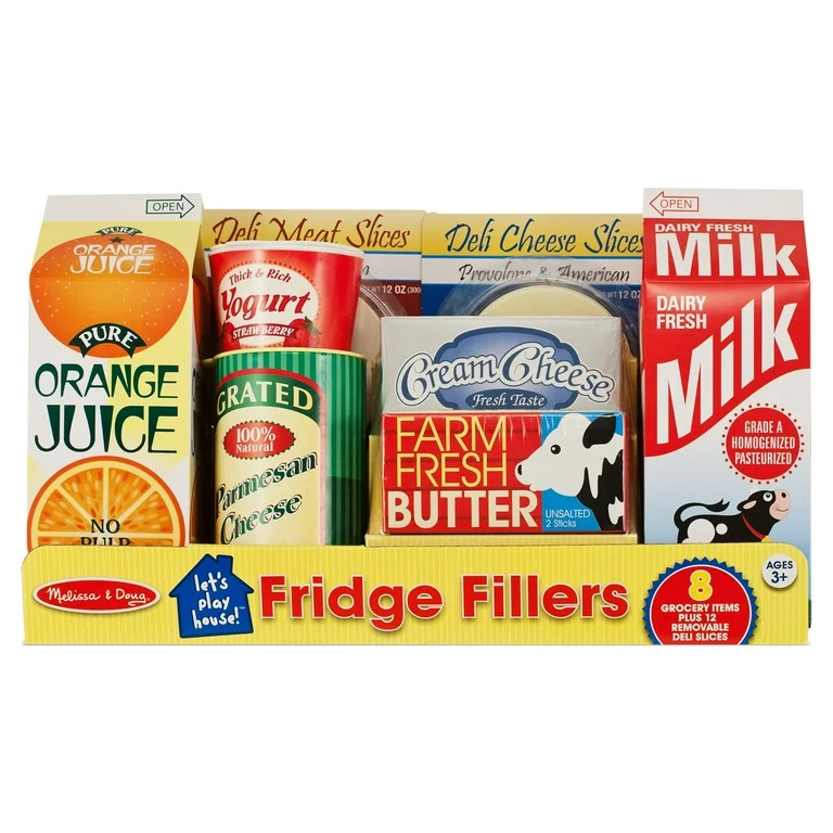 Melissa & Doug Fridge Groceries Play Food Cartons (8 pieces) - FSC Certified | Walmart (US)