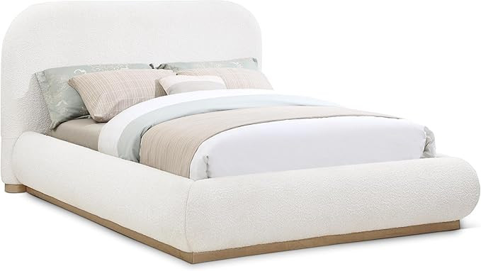 Meridian Furniture B1209Cream-K Vaughn Collection Modern | Contemporary King Bed with Rich Cream ... | Amazon (US)