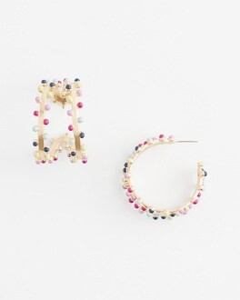No Droop® Pink Multi Hoop Earrings | Chico's