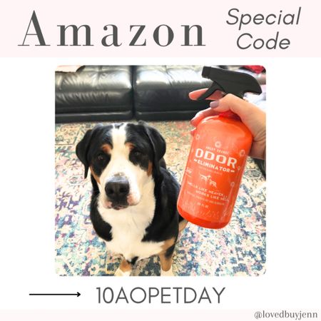 Get 10% off with my special code. This odor eliminator smells like oranges and makes that gross pet smell be gone!

Pet / dog / make your house smell good / home finds / Amazon finds 

#LTKhome