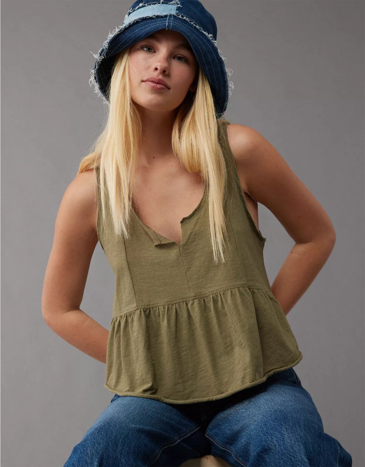 AE Babydoll Tank Top | American Eagle Outfitters (US & CA)