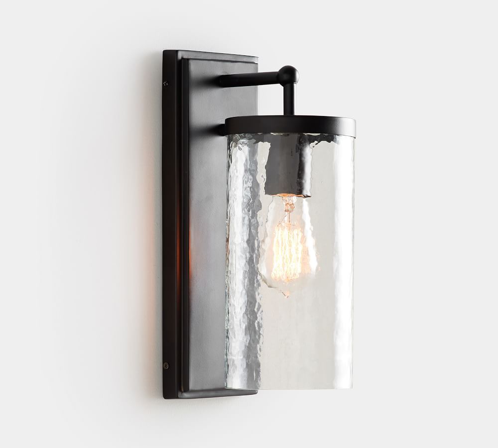 Duvall Recycled Glass Outdoor Sconce | Pottery Barn (US)