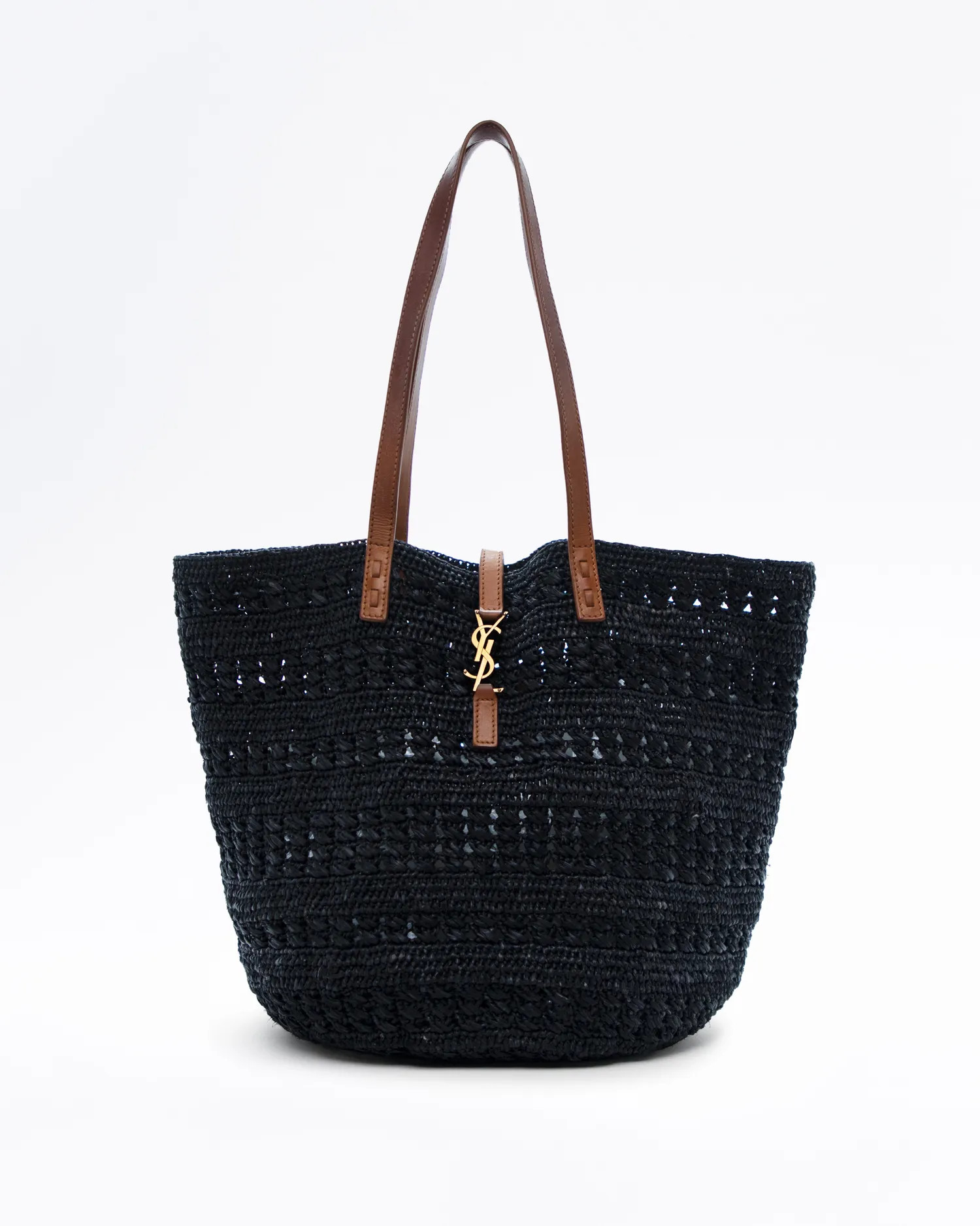 Crochet Raffia Panier Medium Bag | Vivrelle