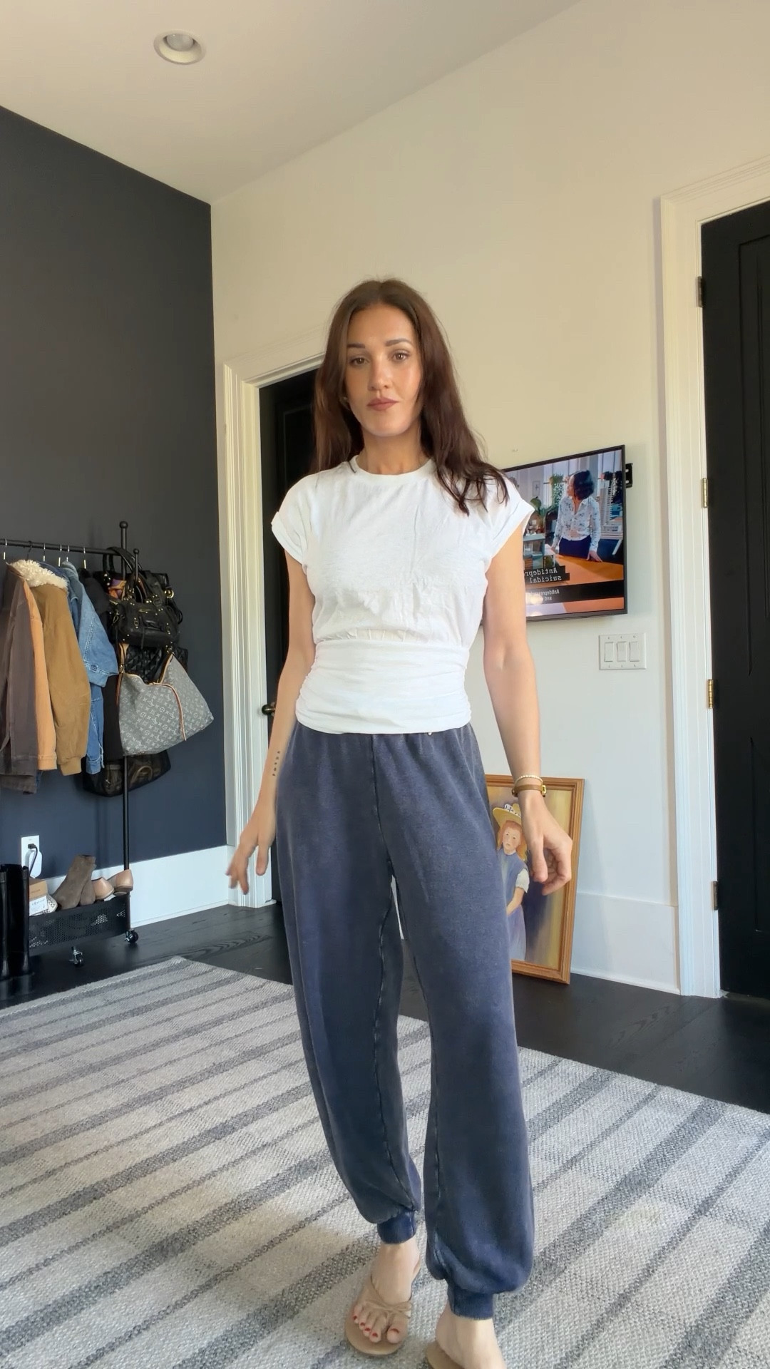 Wearing XS in all tops and XXS in my favorite sweatpants 
These tops are literally amazing  

#LTKOver40 #LTKgrwm #LTKmomlife