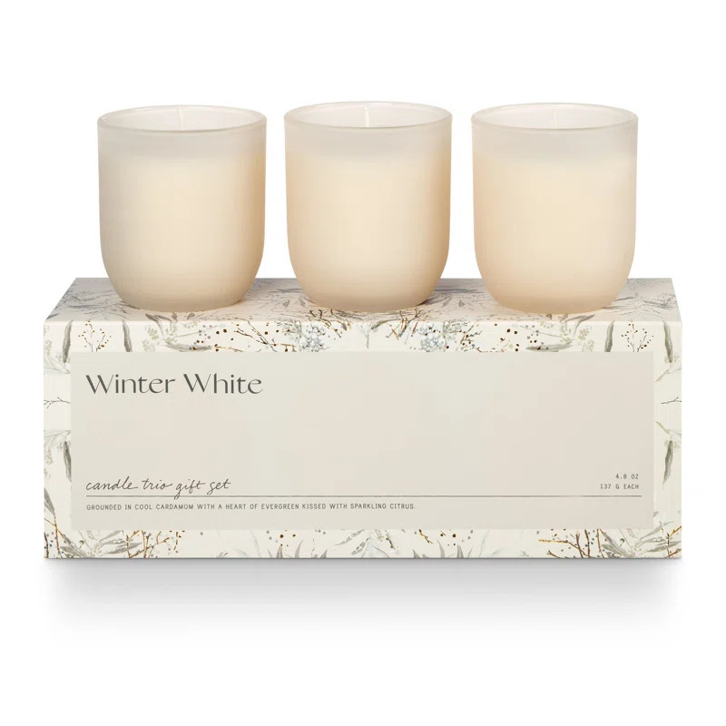ILLUME Candle Trio Gift Set, Winter White | Wayfair North America