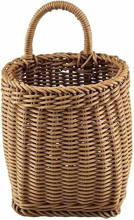Hanging Woven Storage Basket, Decorative Wall Basket Organizer for Plants, Key, Sunglasses, Walle... | Amazon (US)