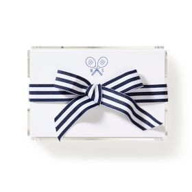 Ribbon Memo Sheets in Acrylic Holder, Set of 150 | Mark and Graham