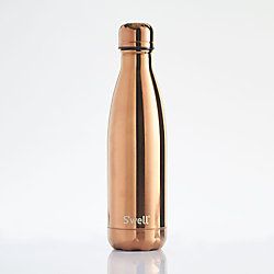 Swell Rose Gold Metallic Water Bottle | Paper Source